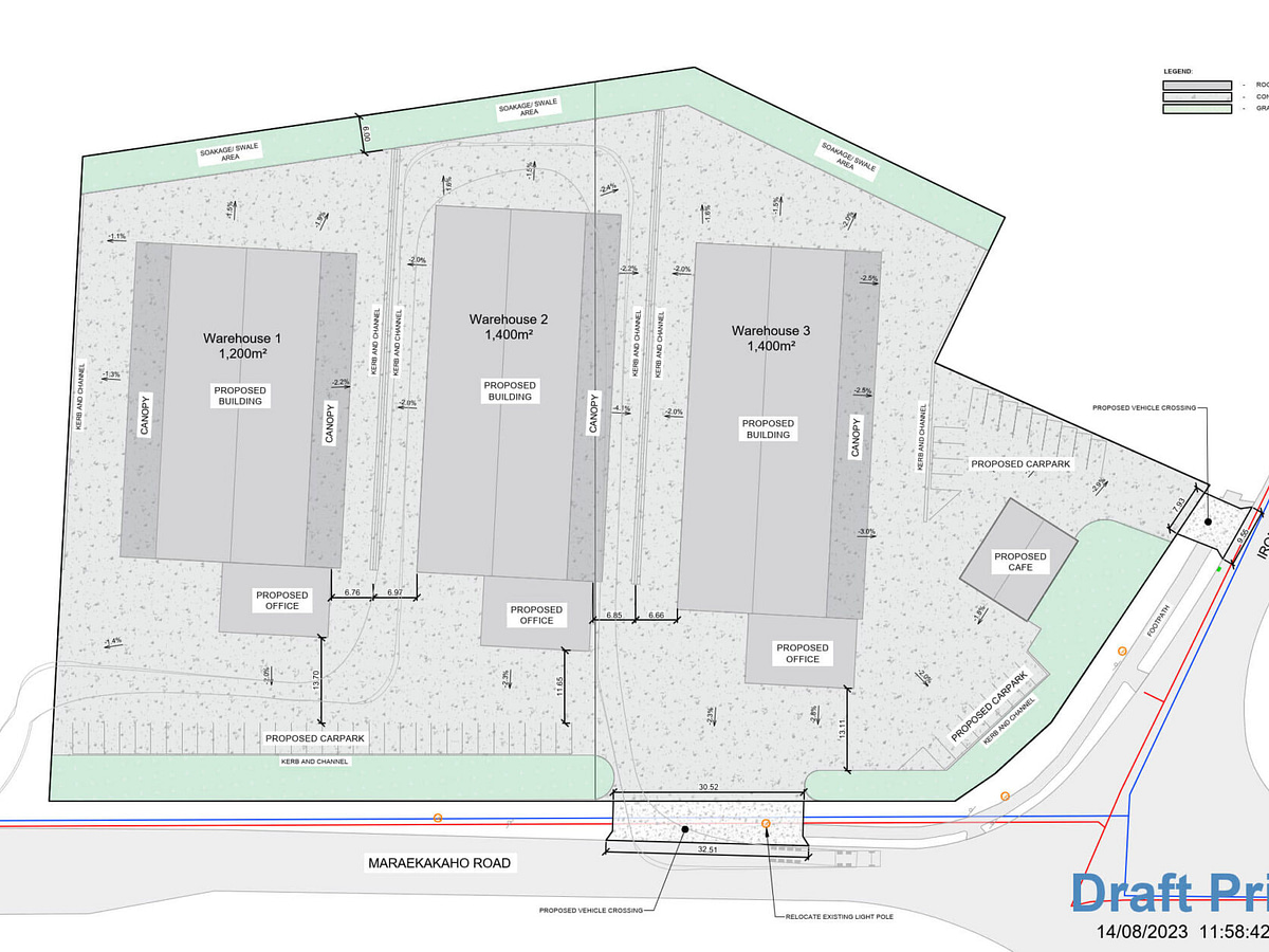 Gallery - plans for 3 warehouses and a cafe at Lot 6 and 7 Irongate Industrial Hub