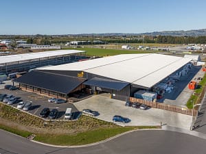 BBI Warehouse, Irongate aerial view