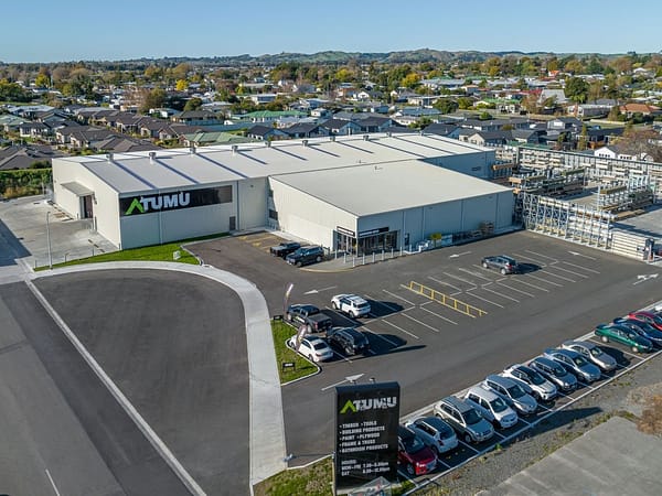 TUMU Havelock North commercial build aerial side view